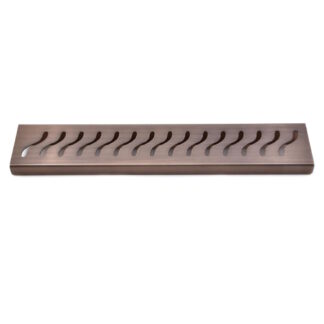 Oil Rubbed Bronze Wall-Mount Shower Shelf, Wave Design